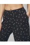 Cool Nights Cropped Pants Plumeria Dot Black | Women Soma Matching Sets & Separates