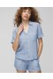 Cotton Gauze Short-Sleeve Notch Collar Crossdye Make Me Blush | Women Soma Matching Sets & Separates