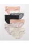 Cotton Modal Lace Hipster 6 Pack Blended Animal Hush Mltpk | Women Soma Panties