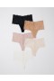 Embraceable Signature All-Over Lace Retro Thong 5-Pack Basic Multi Pack | Women Soma Panties