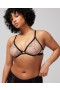 Linework Embroidered Unlined Plunge Bra Black/hush | Women Soma Bras