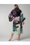 Luxe Silk Long Robe Winter Bloom Black | Women Soma Lingerie