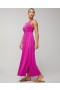 Soft Jersey One-Shoulder Knot Maxi Bra Dress Wild Berry | Women Soma Long Dresses