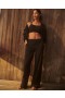 Tech Knit Relaxed Cargo Pants Black | Women Soma Bottoms