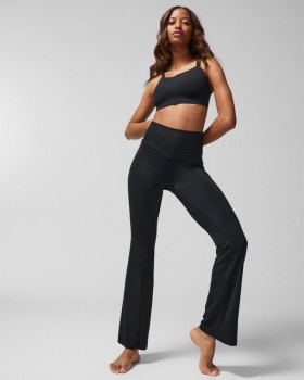 24/7 High-Waist Mini Flare Leggings Black | Women Soma Bottoms