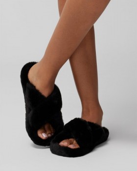 Crossover Slide Slippers Champagne Dreams | Women Soma Slippers & Accessories