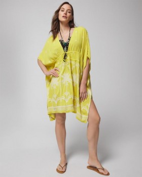 Soma Swim Embroidered Cover-Up Key Lime | Women Soma Coverups & Accessories