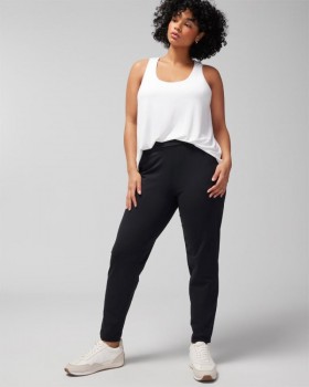Tech Knit Ankle Pants Black | Women Soma Bottoms