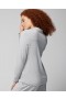  Blusa de manga comprida com gola entalhada Cool Nights Heather Opal Gray | Conjuntos e peças separadas Soma para mulheres