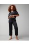  Calça de pijama de cetim até o tornozelo, preta | Calça de pijama feminina Soma