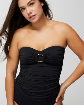  Blusa Bandini Drapeada Ring Me Up Azul | Soma Swim Feminino