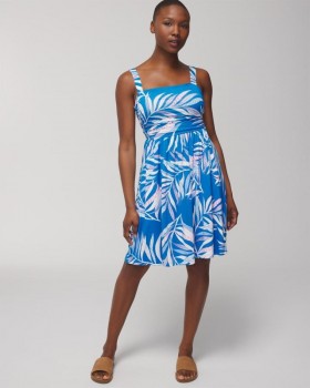  Vestido curto franzido em jersey macio com sutiã, caderno floral laranja | Vestidos curtos femininos Soma