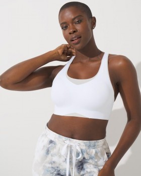 Bra Spóirt Bliss Breathe Racerback Optic White | Bras Soma do Mhná