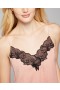  Canotta in raso stropicciato con bordi in pizzo color lavanda selvatica | Lingerie Soma da donna