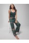  Pantaloni a gamba larga in raso Garden Gecko Lush Emerald | Set coordinati e separati da donna Soma