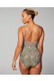 Costume intero Soma Swim con apertura sul davanti e motivo ornamentale Paisley G Lime | Donna Soma Swim