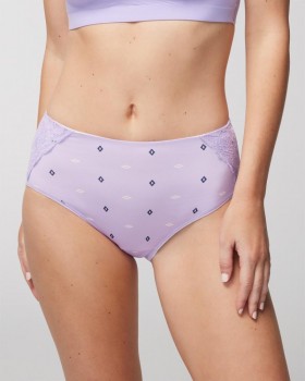  Slip moderno Vanishing Tummy con pizzo color malva francese | Mutandine Soma da donna