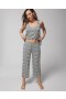  Cool Nights Cropped Pants Rolig Flise Hvit Smoke | Dame Soma Matchende Sett og Separater