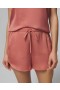  Crinkle Satin Flirty Pyjamas Shorts Clay Rose | Dame Soma Matchende Sett og Separater