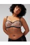  Linework Brodert Uforet Balconette BH Svart/hush | Dame Soma BH