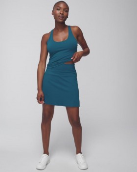  24/7 Skort Patterned Palms Black | Dame Soma Underdeler