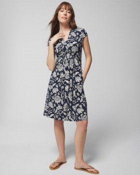  Rochie scurtă cu sutien, din jerseu moale, cu imprimeu floral Batik, atemporală | Rochii scurte Soma pentru femei