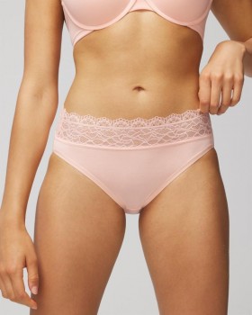  포용력 넘치는 슈퍼 소프트 매혹적인 레이스 하이레그 인투 더 그루브 미니 Ws | 여성 소마 팬티