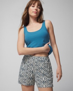  Cool Nights Shorts Paisley Blommig Vit S | Dam Soma Matchande Set & Separat