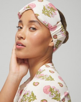  Cool Nights Eyemask Paisley Floral White S | Dámské pantofle a doplňky Soma