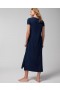  Cool Nights Kortærmet Lang Natskjorte Nightfall Navy | Dame Soma Natskjorter