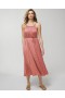 Crinkle Satin Pleated Tie Tie Midi Bh-kjole Making Waves | Dame Soma Midi-kjoler
