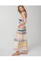  Crinkle Satin Strapless Maxi Bh-kjole Dreamscape Stripe Pink | Dame Soma Lange Kjoler