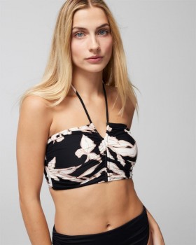  Soma Swim Halter Crop Top Leaf It Be Sort Mini | Dame Soma Swim