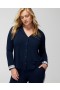  Cool Nights High-Low Top met Lange Mouwen en Kraag in Nightfall Navy | Dames Soma Matching Sets & Losse Items