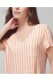  Cool Nights Slaapshirt met Korte Mouwen, Retreat Stripe Mini Melon | Dames Soma Slaapshirts