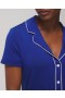  Cool Nights Solid Short-Sleeve Notch Collar Zwart | Dames Soma Matching Sets & Losse Items