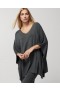  Luxe zachte V-hals poncho Woodland | Dames Soma truien en jassen