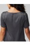  Wasbare zijden T-shirt met korte mouwen, Galaxy Grey | Dames Soma pyjamatops