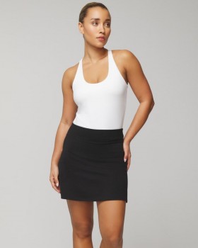  24/7 Skort met palmprint, zwart | Dames Soma Bottoms