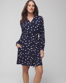  Cool Nights Korte Robe Merry Dot G Marineblauw/ivoor | Dames Soma Matching Sets & Losse Items