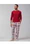  Miesten perhepyjama, Henley Paint The Town Red | Naisten Soma-pyjamatopit
