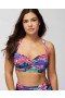 Bandeau froncé Bleu Rod Hawaiian Punch Multi | Maillot de bain Soma Swim pour femme
