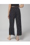 Pantalon court Cool Nights Plumeria Dot noir | Ensembles et vêtements assortis Soma pour femme