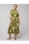  Robe mi-longue Cool Nights Shadow Fleur G Matcha | Ensembles et vêtements assortis Soma pour femme