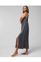  Robe mi-longue en soie lavable, gris galaxie | Chemises de nuit et nuisettes Soma pour femme