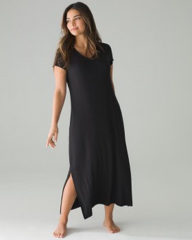  Chemise de nuit longue Cool Nights Lush Tropics G Ivoire | Chemises de nuit Soma pour femme