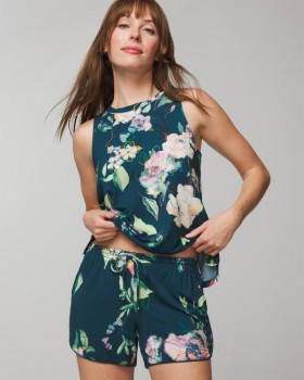  Short de pyjama imprimé « Cool Nights » Merry Dot G bleu marine/ivoire | Ensembles et vêtements assortis Soma pour femme