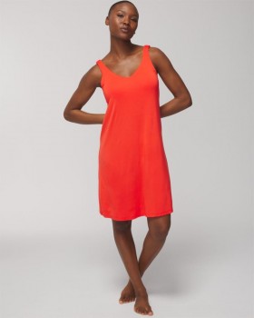  Chemise à bretelles froncées Cool Nights, bleu paradisiaque | Ensembles et vêtements assortis Soma pour femme