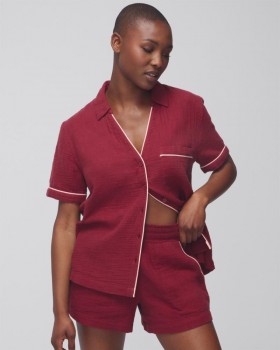  Short en gaze de coton Island Guava | Ensembles et vêtements assortis Soma pour femme