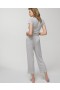  Leichte Cropped-Hose aus Rippstrick Heather Opal Gray – Soma Damen